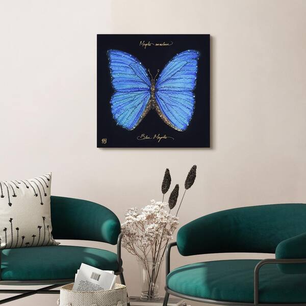 Empire Art Direct Blue Monarch Elegance Crystallus Epoxy Coated