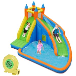Inflatable Water Slide Mighty Bounce House Jumper Castle with 480-Watt Blower