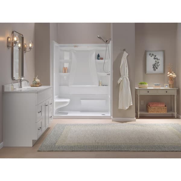Delta Classic 500 Left Seat 60 in. x 32 in. x 75.88 in. H Alcove