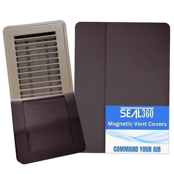 5.5" x 12" Brown Magnetic Vent Covers, Floor Vent Covers for Floor, Wall or Ceiling Vents (3-Pack)