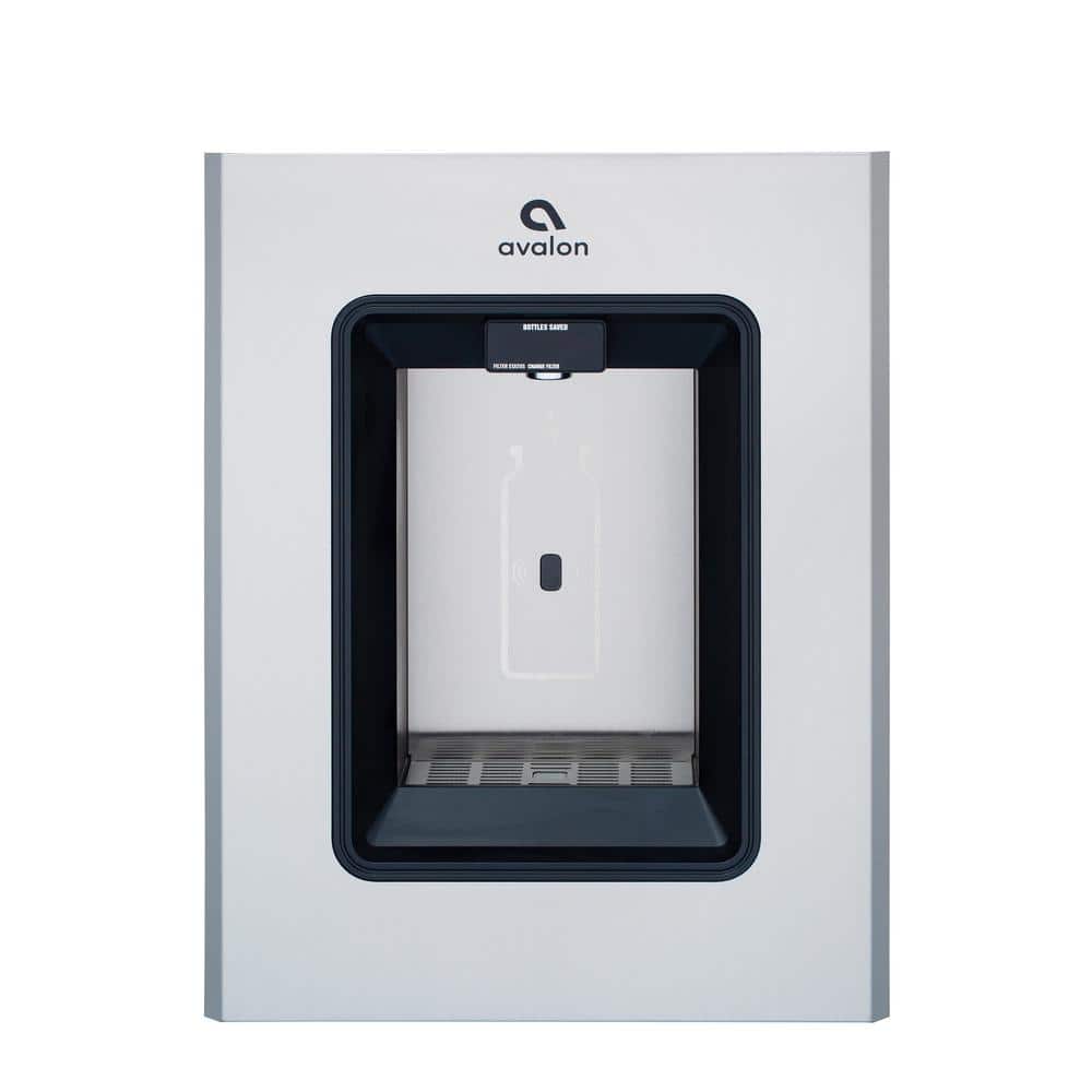 Avalon Wall Mounted Bottle Filler, Sensor Dispensing Self Cleaning Digital Bottle Counter Display, Dual Filtration Wifi Enabled