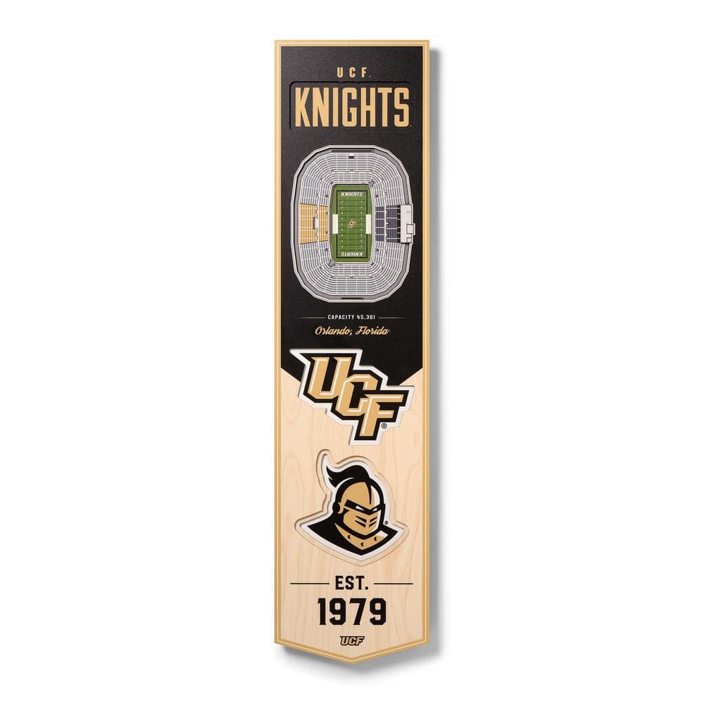 8" X 32" NCAA UCF Knights 3D StadiumView Banner