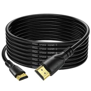 25 ft. RG6 Shielded Gold Plated HDMI Cable Wire - Black