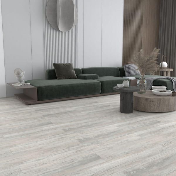 Hydrostop Wonder Cliffs 20 MIL x 7.1 in. W x 48 in. L Waterproof Click Vinyl Plank Flooring (23.64 sq. ft./Case)