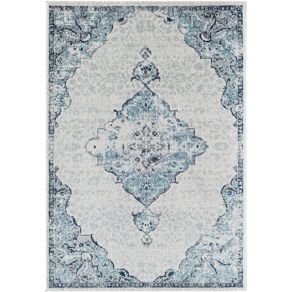 Hailey Bluebonnet Multi-Colored 8 ft. x 10 ft. Area Rug