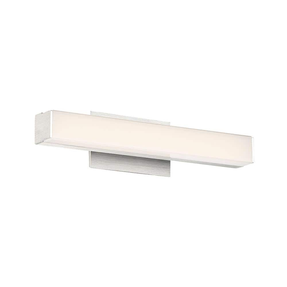 WAC Lighting Brink 12 in. Brushed Aluminum LED Vanity Light Bar and ...