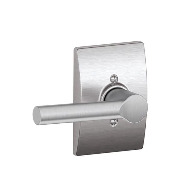 Schlage Satin Chrome Broadway Dummy Door Lever with Century Trim