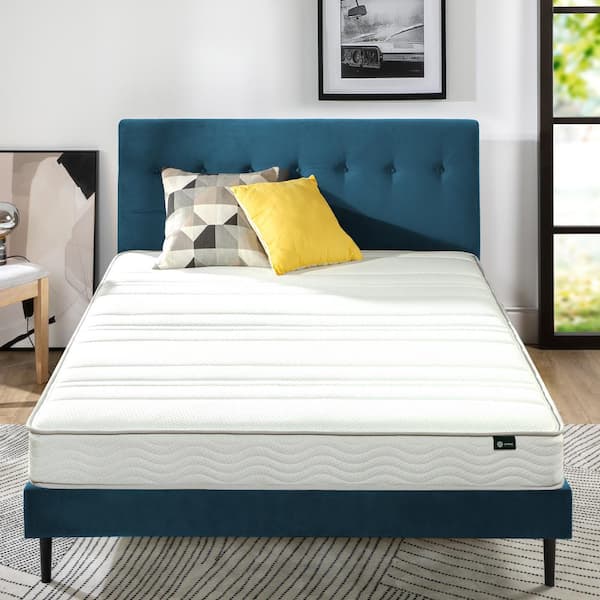 6 in. Medium Quilted Top Queen Foam and Spring Mattress
