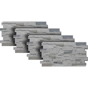 Stacked Stone 24 in. x 48 in. Cascade Canyon Faux Stone Siding Panel 4-Pack