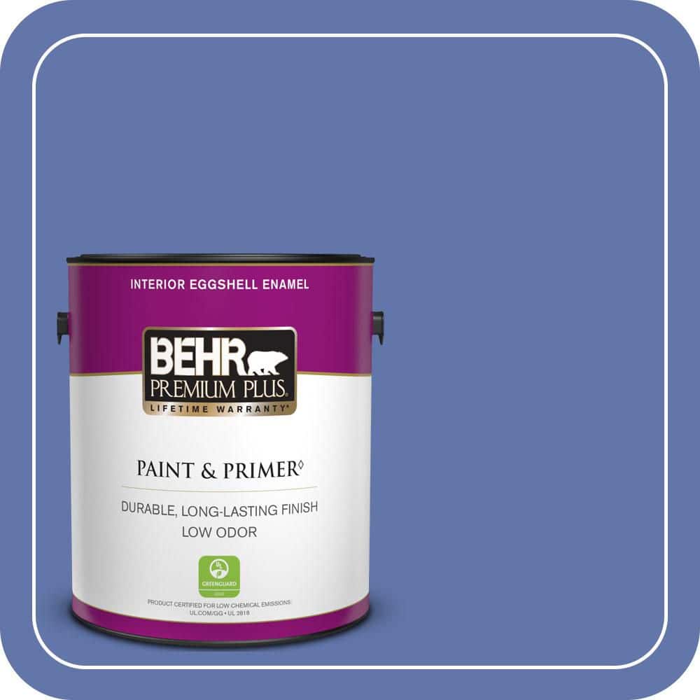 1 gal. #600B-6 Sudden Sapphire Eggshell Enamel Low Odor Interior Paint & Primer price history on PriceWatchPro