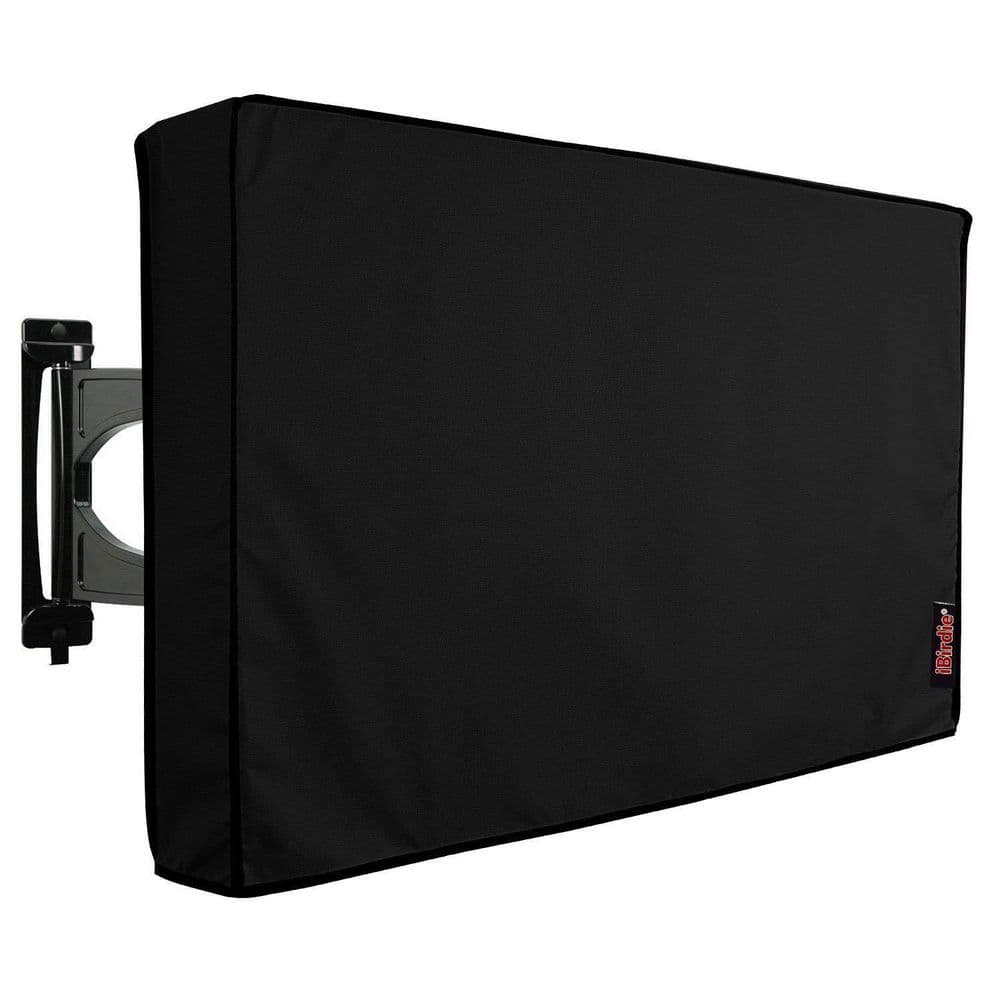 55 in.-58 in. Black Outdoor TV Cover Weatherproof, Cover Size 52 in. L x 31