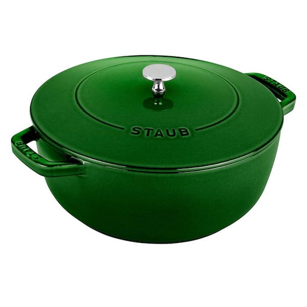 5-qt Enameled Cast Iron Dutch Oven Essential French Oven, Dutch Oven, serves 5-6, Made in France - Basil