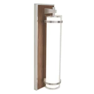 Arden 15.5-Watt 15.75 in. Satin Nickel Integrated LED Wall Mount Sconce