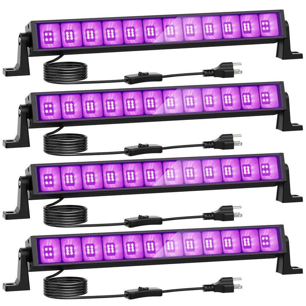 120 Volt Black Plug-in Integrated LED Landscape Flood Light with Switch (4-Pack), Glow in The Dark Party for Halloween price history on PriceWatchPro