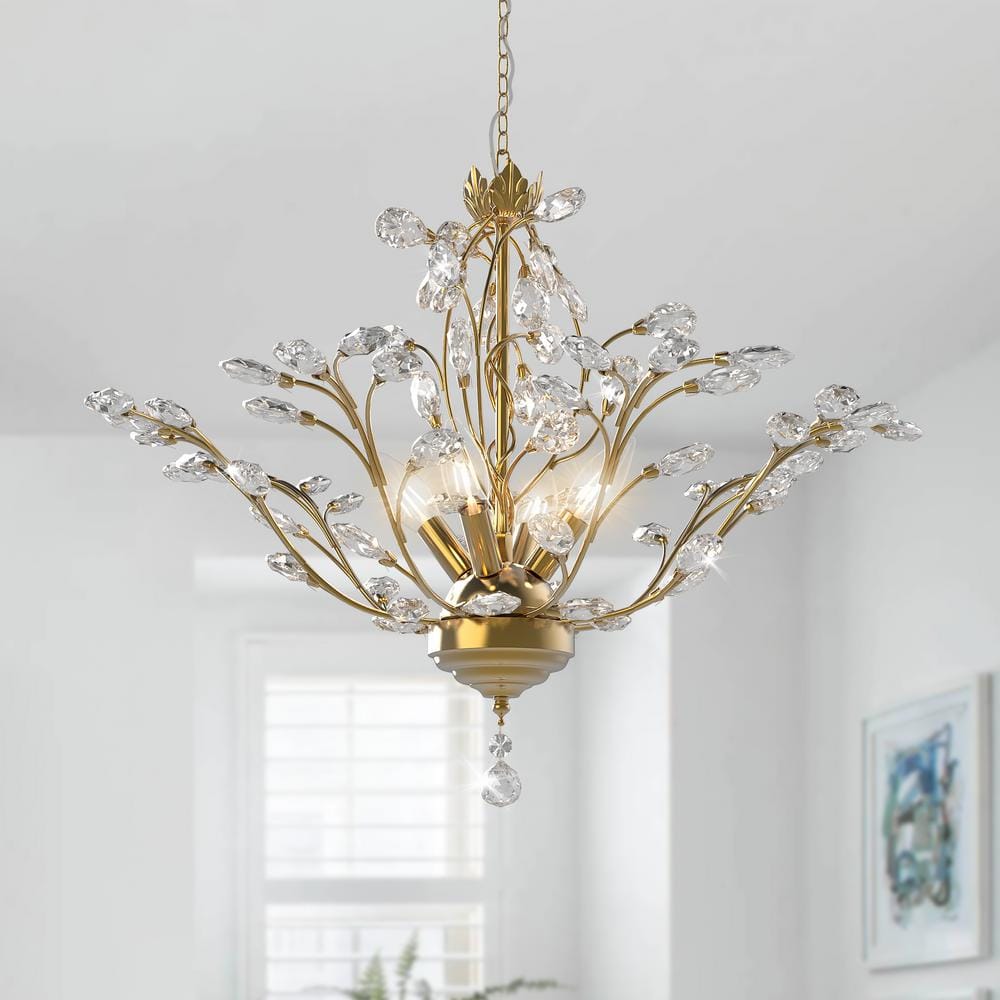 Maxax Chicago 4-Light Brass Unique Classic/Traditional