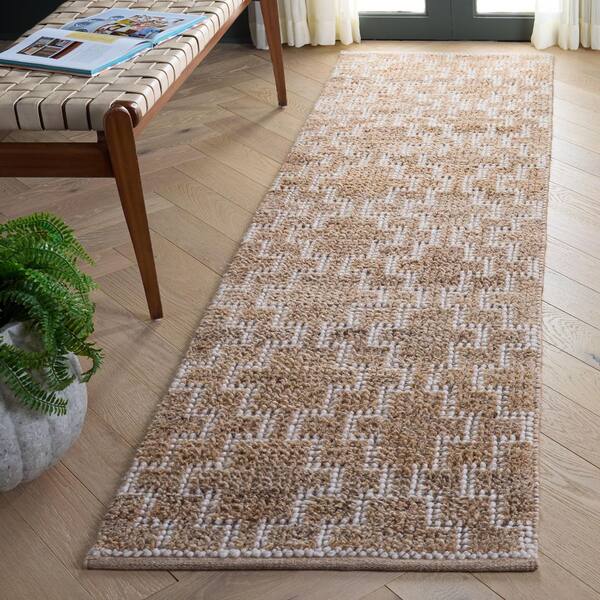 Vermont 2 ft. x 8 ft. Beige Tribal Runner Rug