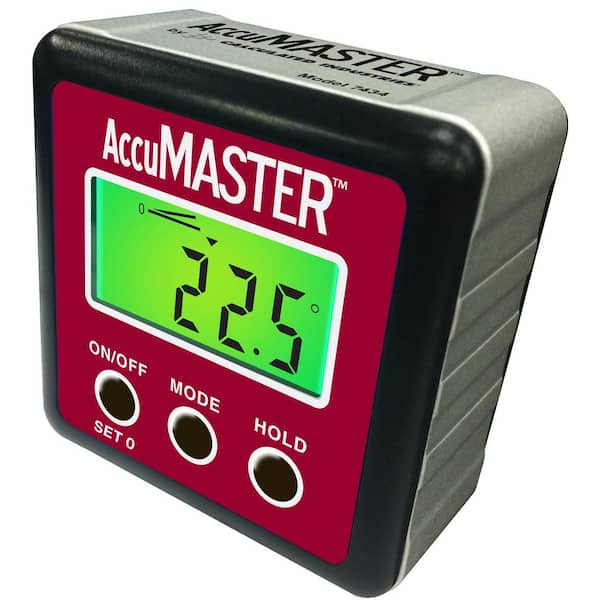 Calculated Industries AccuMASTER 2-in-1 Digital Angle Gauge 7434