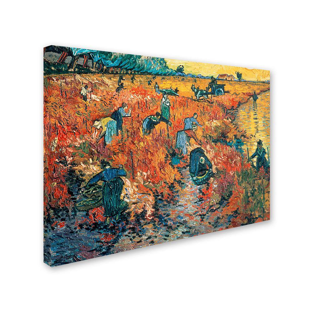 Vincent Van Gogh Red Vineyards at Arles Canvas Landscape Painting