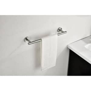 3-Piece Bath Hardware Set with Towel Bar/Rack; Toilet Paper Holder; Towel/Robe Hook in White