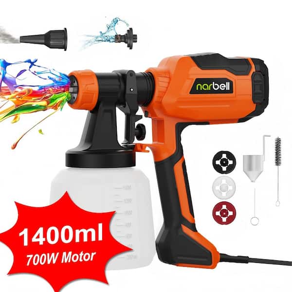 1400ml 700W Electric Handheld HVLP Paint Sprayer