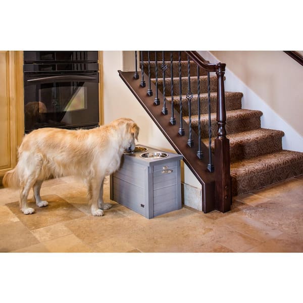 Dog Food Storage and 2 Bowl Diner in one – OfficialDogHouse