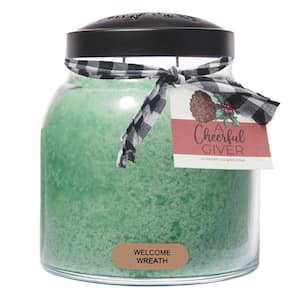 Sage Teakwood Diamond Patterned Jar Candle, 10 Ounces