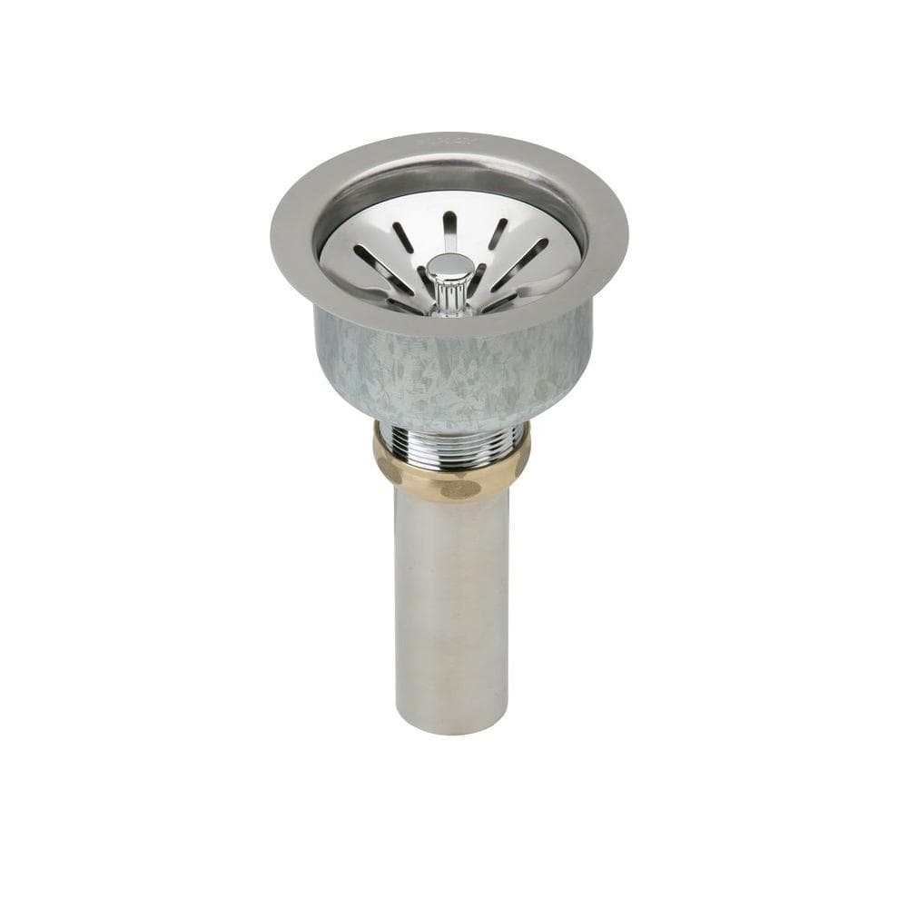 Elkay 3.5 in. Kitchen Sink Drain with Removable Basket Strainer and Rubber  Stopper D1125 - The Home Depot