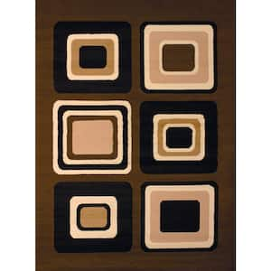 Spaces Brown 8 ft. x 11 ft. Indoor Area Rug