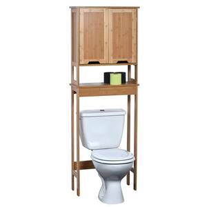Details about   Solid Wood Over The Toilet Storage Shelf  Bathroom Organizer Space Saver Brown 