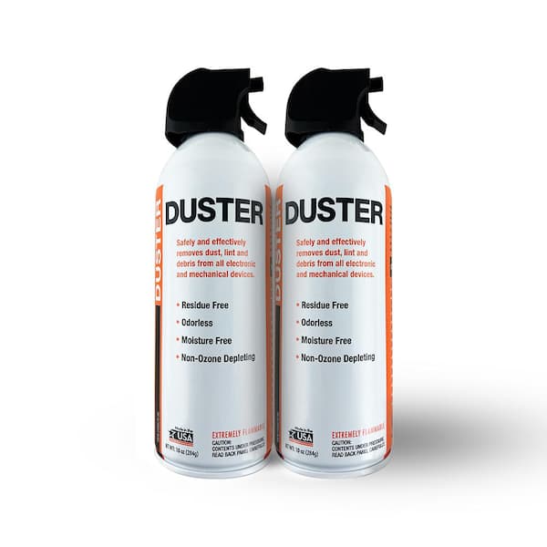 10 oz. KHD Compressed Air Duster for Cleaning, 100% Ozone Safe (Pack of 2  Cans) 900792 - The Home Depot