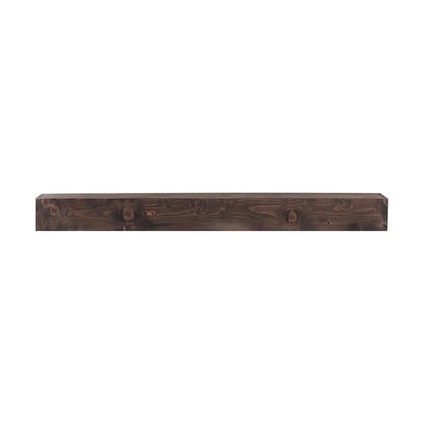 Fireplace Mantel, 72 in. x 8 in. x 5 in. Decorative Wall Shelf, Wall Mounted Floating Farmhouse Shelf, Light Brown