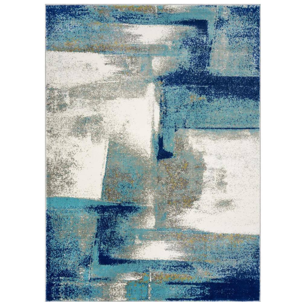 HR Waterproof Abstract Outdoor Rug - Stain and Fade-Resistant #669