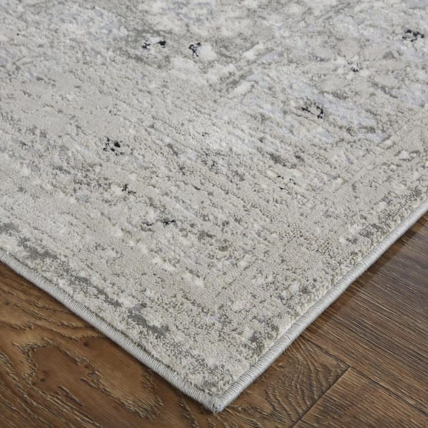 Gray 12 ft. x 15 ft. Abstract Area Rug