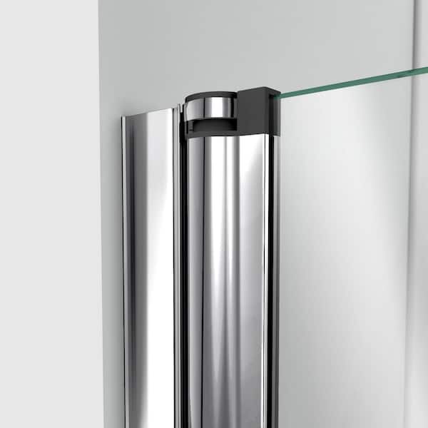 DreamLine Aqua Swing 34 in. x 58 in. Semi-Frameless Hinged