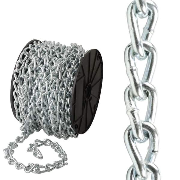 Everbilt 2/0 x 50 ft. Stainless Steel Twisted Link Chain