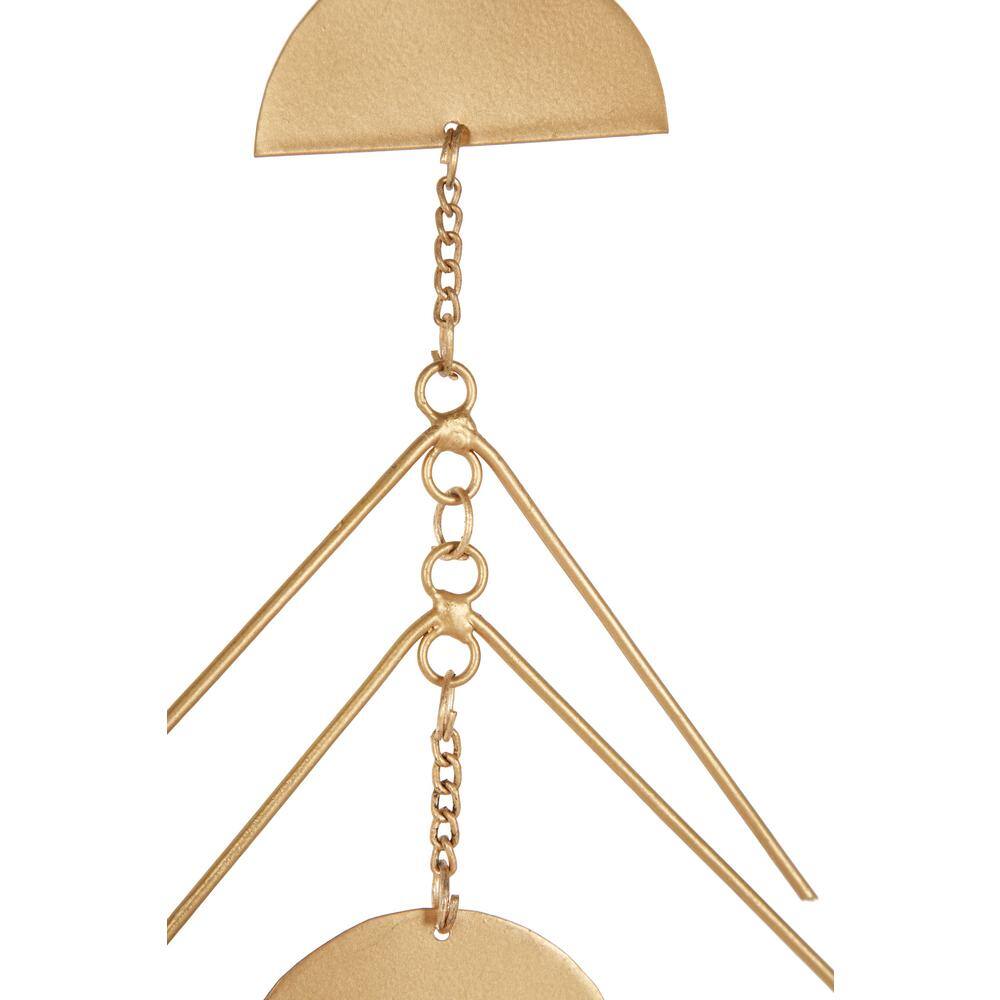 48" Gold Geometric Iron Wind Chime