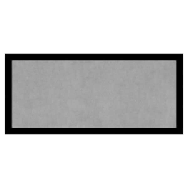 Amanti Art Basic Black Narrow 51 in. x 23 in. Framed Magnetic Board