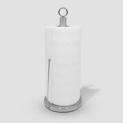 interDesign York Lyra Split Finish Steel Wall Mount Paper Towel 