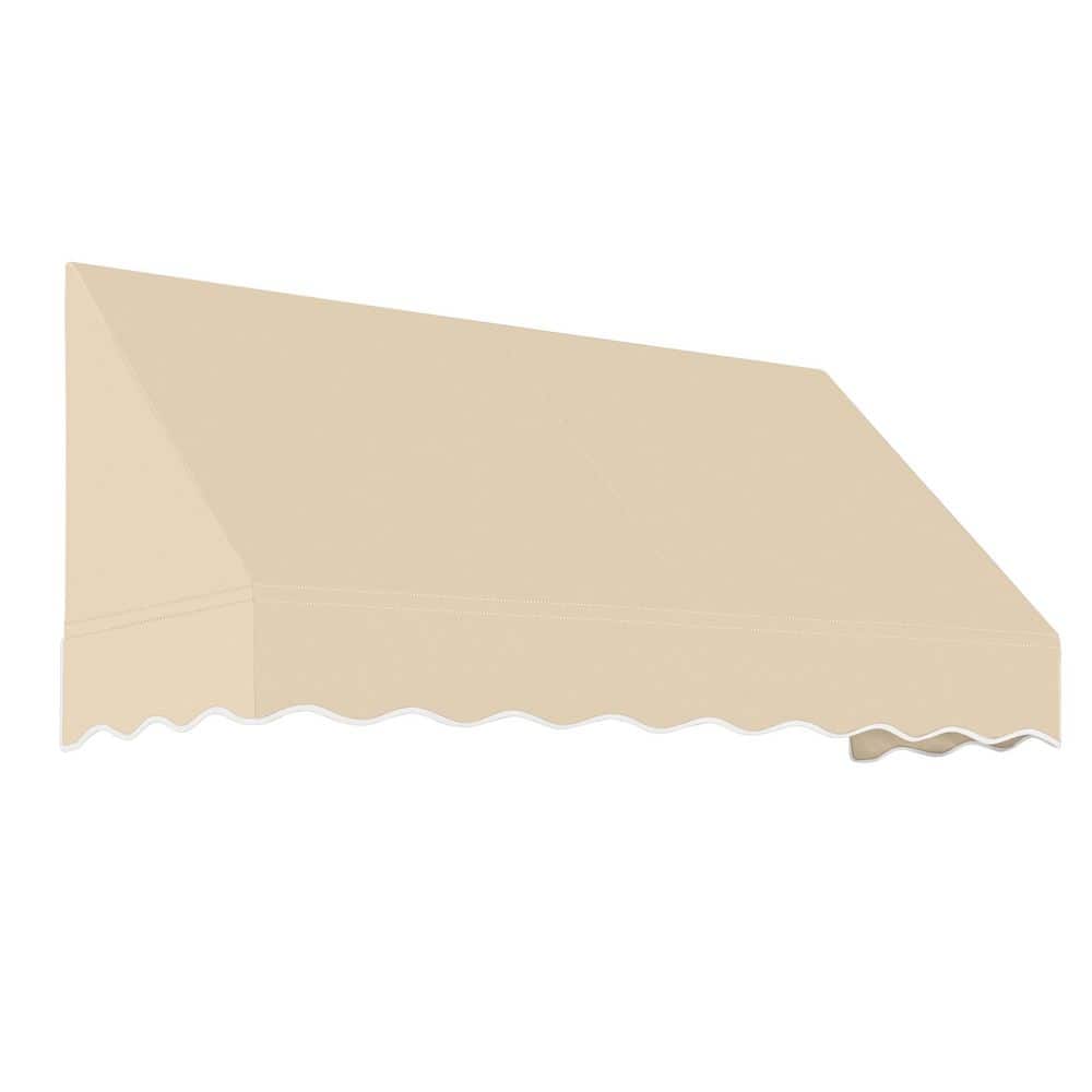 7.38 ft. San Francisco Acrylic Fabric Fixed Awning (88.5 in. W x 24 in. H x 48 in. D) in Tan price history on PriceWatchPro