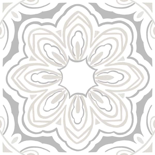 FloorPops Take Home Sample Marshall Grey 6 in. W x 6 in. L Residential Vinyl Tile Flooring