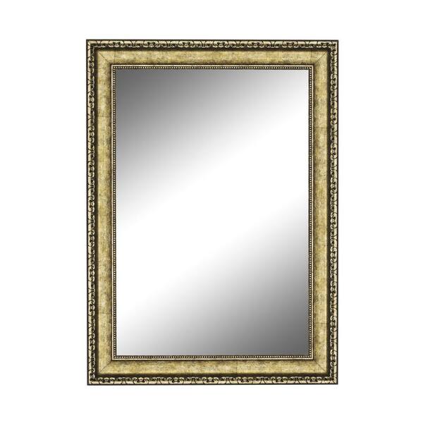 Hitchcock Butterfield Lavonne 20.25 in. W x 24.25 in. H Classic Rectangle Framed Gold Decorative Mirror