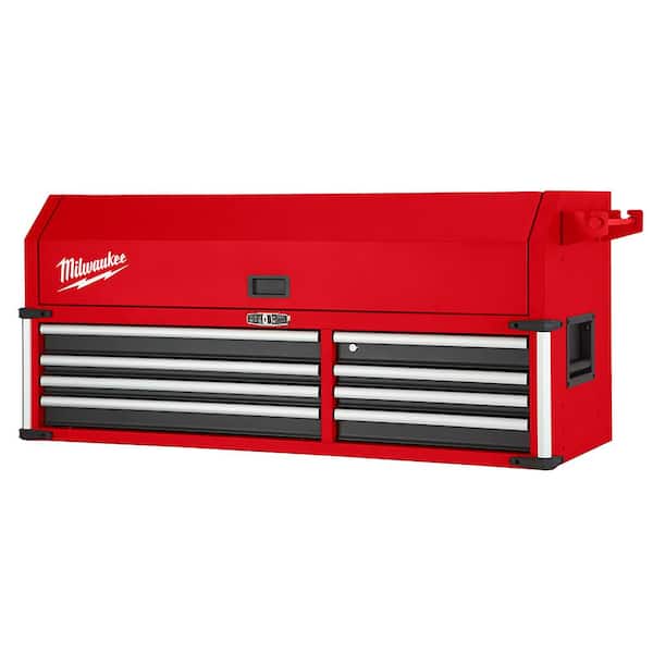 2-IN-1 Tool Chest & Cabinet, Large Capacity 8-Drawer Rolling Tool Box  Organizer with Wheels Lockable, Red 