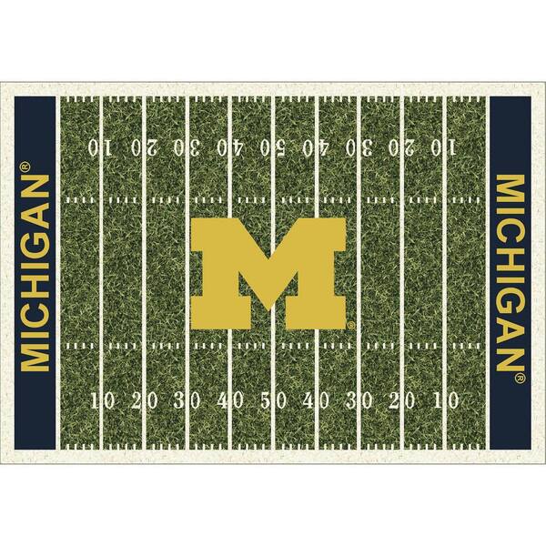 milliken university of michigan 4 ft by 6 ft homefield area rug imp 520 3009 the home depot