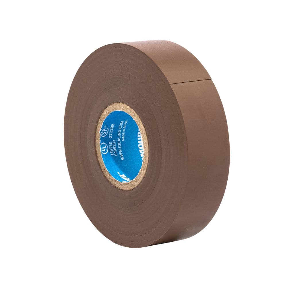 IDEAL Wire Armour 3/4 in. x 66 ft. Premium Vinyl Tape, Brown (10