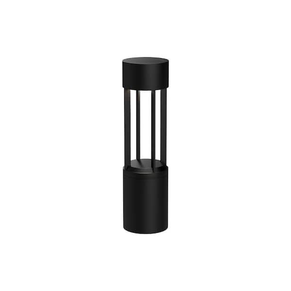 Knox 24 in. 1-Light 24-Watt Black 120-Volt 2500 Lumens Hardwired Integrated LED Exterior Landscape Bollard