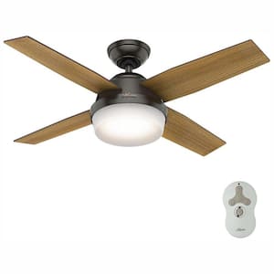 Dempsey 44 in. LED Noble Bronze Ceiling Fan with Universal Remote