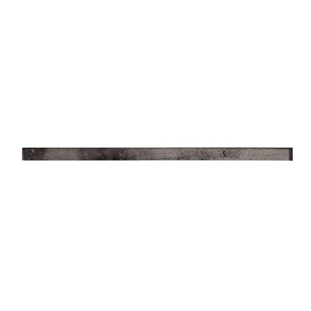 Cosmos 0.6 in. x 12 in. Dark Gray Glass Glossy Pencil Liner Tile Trim (0.5 sq. ft./case) (10-pack) price history on PriceWatchPro