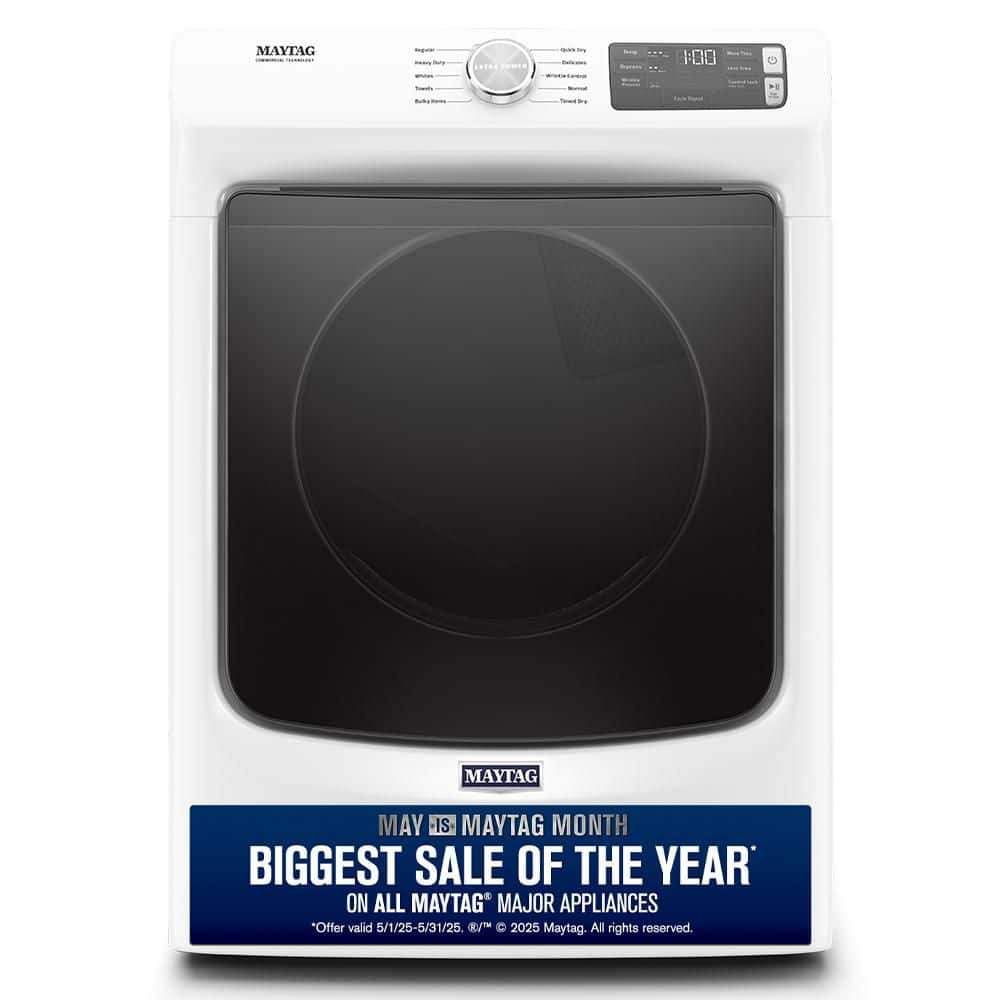 7.3 cu. ft. 120 Volt White Stackable Gas Vented Dryer with Quick Dry Cycle, ENERGY STAR