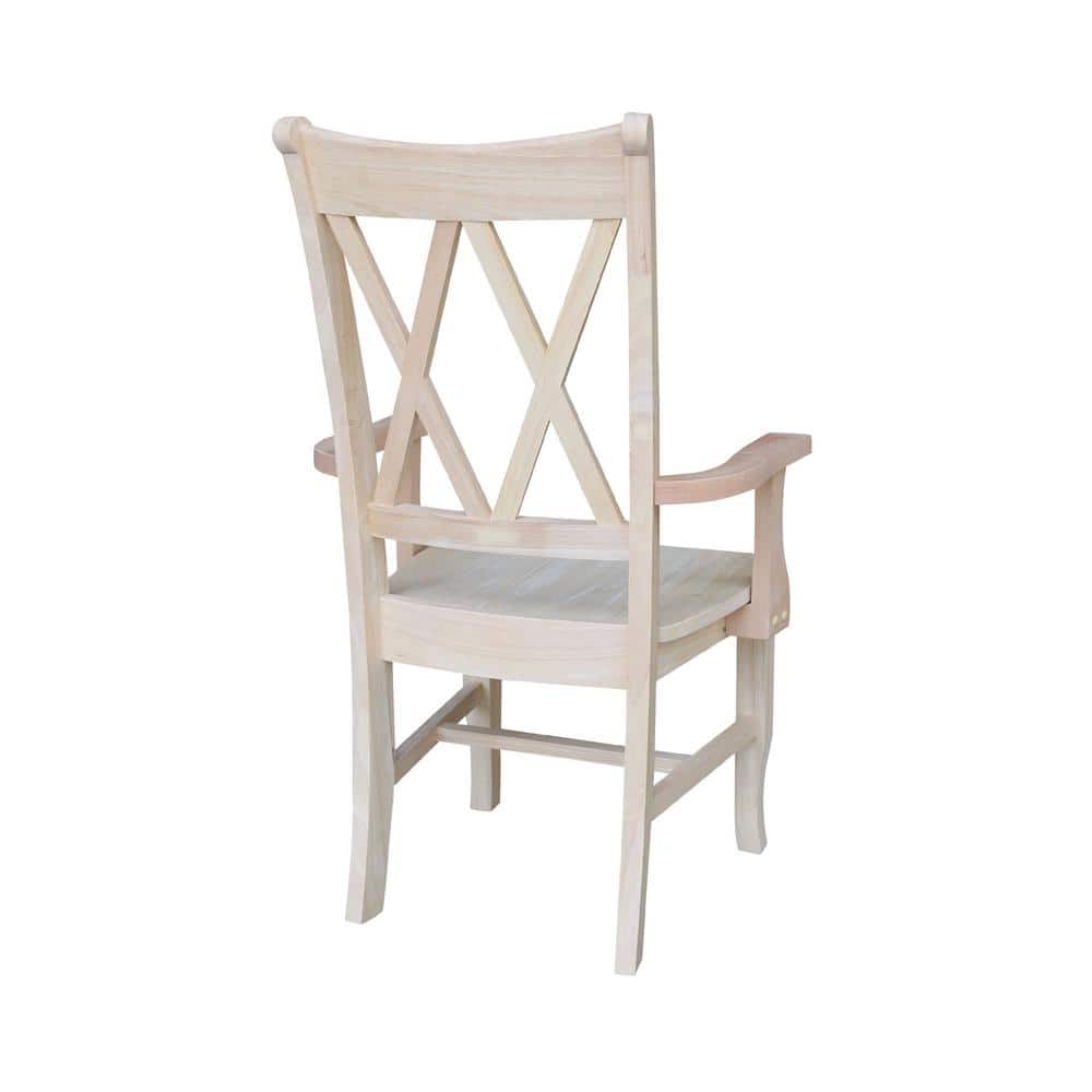Chiavari High Cross Back Side Chair in Classic Brown Wood