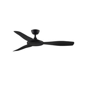 GlideAire 52 in. Indoor/Outdoor Black Ceiling Fan with Remote Control